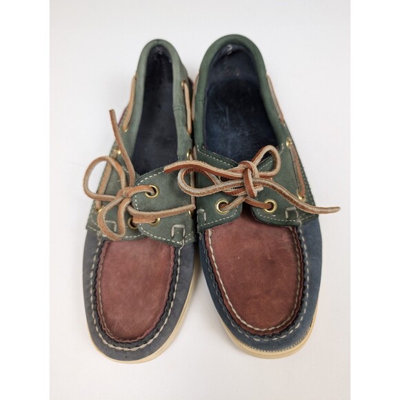 Sebago Shoes Womens Size 5 Docksides Colorblock Multicolor Boat - Picture 2 of 9